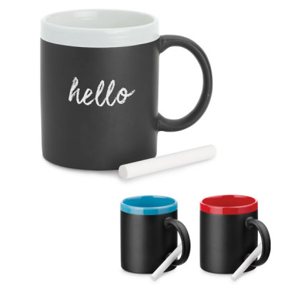 Mug ardoise craie personnalisable publicitaire