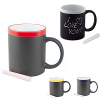 Mug craie ardoise publicitaire personnalisé