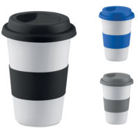 Mug de transport et voyage en céramique avec couvercle personnalisable avec votre logo