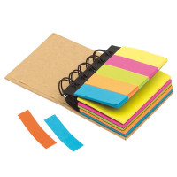 Carnet spirales avec bloc-notes post-it personnaisable pas cher