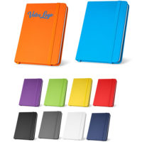 Carnet A5 pas cher avec couverture en simili cuir personnalisable par impression de votre logo et ou texte