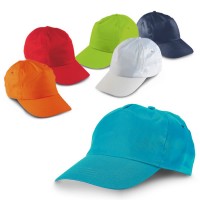 Casquette enfant personnalisable publicitaire pour école maternelle centre de loisirs colonie de vavacances sport et association coloris : bleu bleu marine blanc vert rouge orange