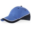 Casquette personnalisée trois bandes publicitaire bleu