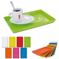 Plateau publicitaire personnalisable gobelet plastique ou tasse expresso