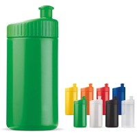 Bidon sport et cycliste personnalisable publicitaire pas cher 500 ml, coloris noir, blanc, bleu, vert, jaune, orange, rouge