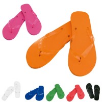 Tongs publicitaire personnalisable, coloris : blanc, noir, bleu, vert, orange, rouge, rose