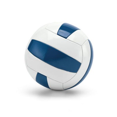 Ballon de volley-ball personnalisable pas cher, coloris blanc et bleu. Ballon volley-ball pro publicitaire