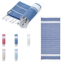 Fouta serviette personnalisée logo pas cher en coton recyclé