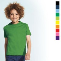 Tee-shirt enfant publicitaire Impérial Sol's 190 Grs. T-shirt personnalisé coloris : noir, bleu marine, bleu clair, vert, jaune, orange, rouge, rose, violet