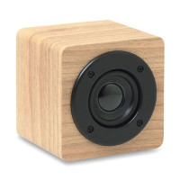 Haut parleur bluetooth bois publicitaire Cube