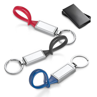 Porte-clés publicitaire personnalisable avec logo quadri