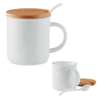 Mug Thé Cuillère et Bambou Objet publicitaire Goodies personnalisé