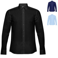 chemise publicitaire homme noire ou bleue