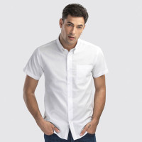 chemise blanc oxford homme manche courte personnalisable publicitaire