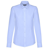 chemise femme bleue oxford personnalisable broderie publicitaire