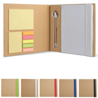 Carnet bloc-notes stylo memos repositionnable objet publicitaire personnalisable