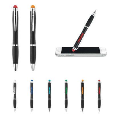 stylo logo lumineux éclairé personnalisable publicitaire personnalisé gravure laser goodies