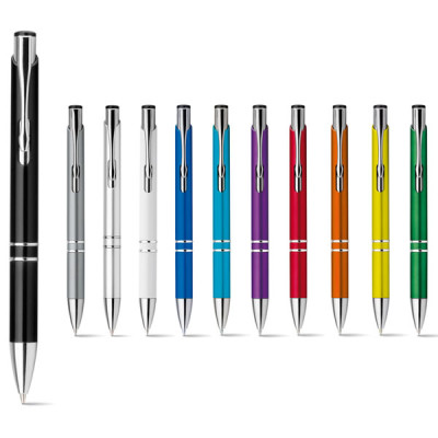 Stylo bille publicitaire avec clip métal logo