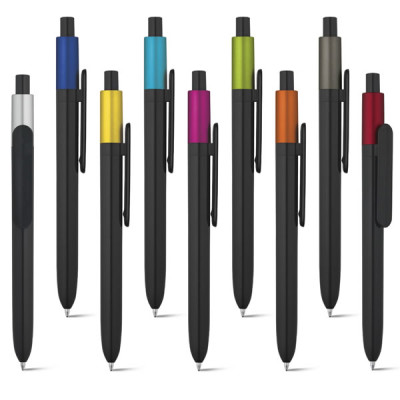 Stylo publicitaire noir metal personnalisable logo entreprsise
