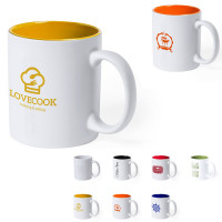 mug exterieur blanc interieur couleur personnalise logo
