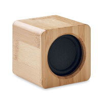 Enceinte bluetooth en bois bambou publicitaire