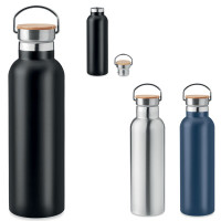 Grande bouteille isotherme métal design personnalisable avec votre logo