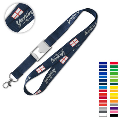 Lanyard tour de cou décapsuleur personnalise avec votre logo