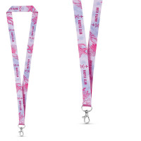 Lanyard tour de cou sublimation Quadrichromie porte badge