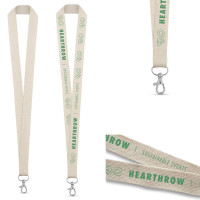 Tour de cou coton personnalisa logo lanyard publicitaire