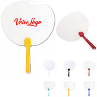 Eventail pas cher personnalisé logo pour fêtes, supporter, goodies