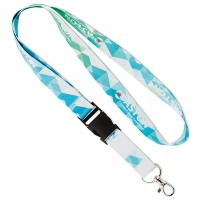 Lanyard tour de cou badge détachable personnalisable logo sublimation quadrichromie