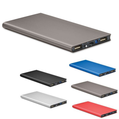 batterie externe 8000 mah personnalisable publicitaire en aluminium