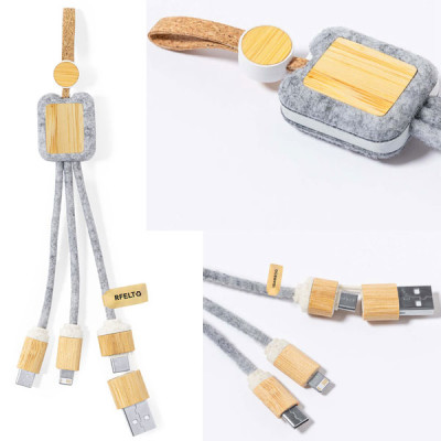 Multi câble chargeur personnalisable micro USB et type C