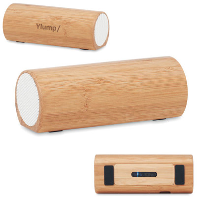 Haut-parleur bluetooth bois bambou personnalisable SPEAKBOX