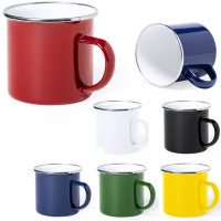 Tasse en métal couleur personnalisée logo entreprise