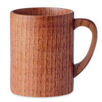 Tasse mug en bois de chêne personnalisable logo publicitaire