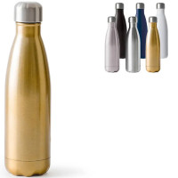 Bouteille thermos isotherme doré or personnalisable pas cher