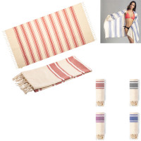 Paréo serviette fouta en coton bio personnalisable pas cher