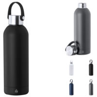 Gourde thermos 500 ml à poignée personnalisée avec votre logo