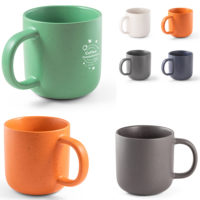 Mug vintage couleur mate personnalisé texte logo