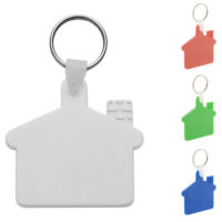 Porte-clés Maison personnalisé. Porte-clés publicitaire personnalisable texte et logo