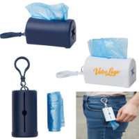 Distributeur sac à crotte chien personnalisé par impression logo, slogan, texte