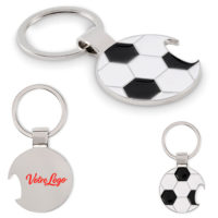 Porte-clés ballon de football décapsuleur personnalisé logo et ou texte entreprise, club de foot, association et particulier.