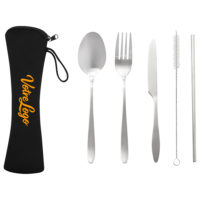 Set de couverts en métal personnalisé avec votre logo et ou texte d'entreprise, association ou particulier.