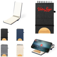 Carnet A6 Support téléphone personnalisé avec votre logo entreprise ou texte