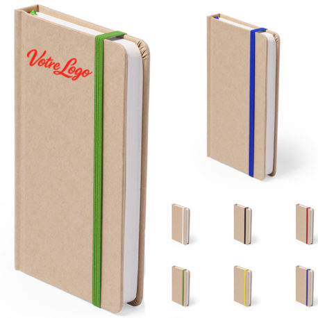 Carnet A6 couverture rigide 100 feuilles, personnalisable logo entreprise ou association ou particulier