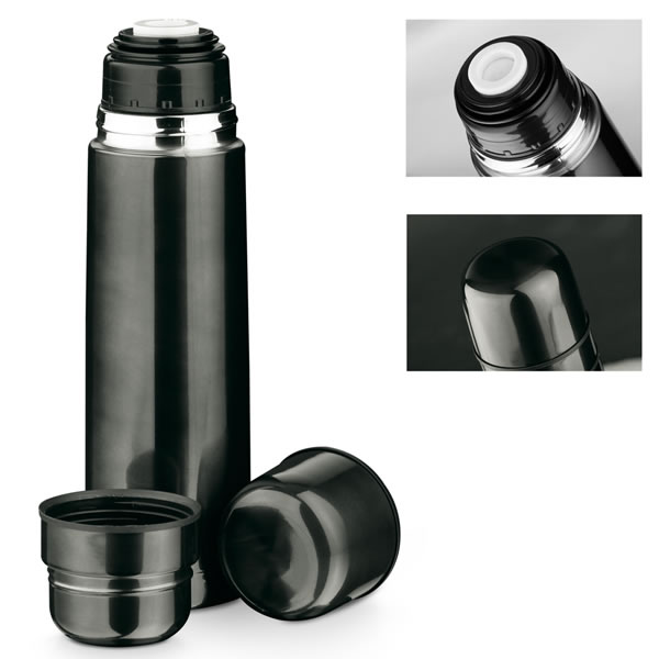 thermos 2,5 l, thermos, gourde en acier sûre, gourde isotherme avec 2  gobelets, gourde