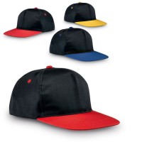 Casquette Snapback personnalisé visière rouge bleu jaune Snapback Publitaire pas cher