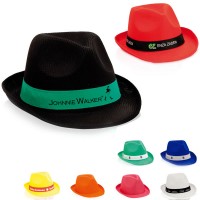 Chapeau personnalisé publicitaire Braz Coloris : noir blanc bleu rouge jaune orange vert