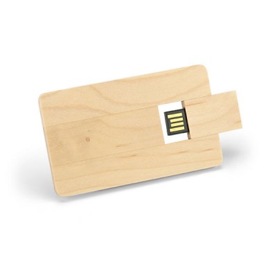 Clé USB carte de crédit en bois publicitaire personnalisé pas cher grande capacitée 2 Go à 32 Go
